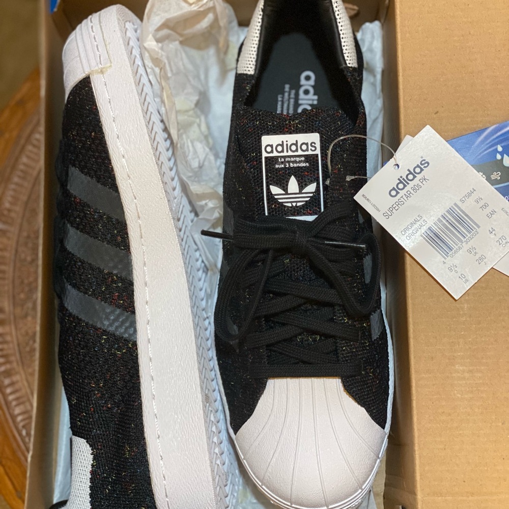 adidas Superstar 80s Primeknit “Rainbow Core Black” Sneakers